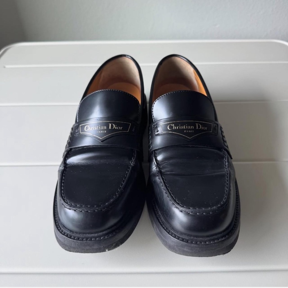 Dior Classic Black Leather Shoes